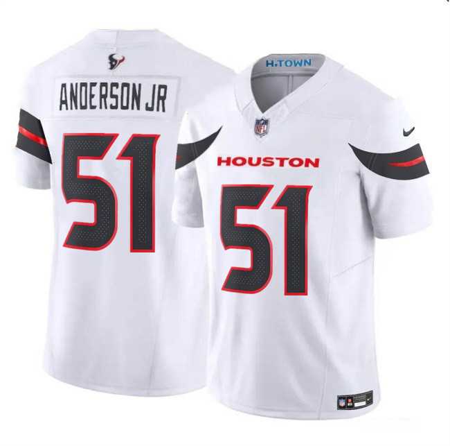 Men & Women & Youth Houston Texans #51 Will Anderson Jr. White 2024 Vapor F.U.S.E. Limited Stitched Jersey